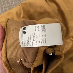 Uniqlo suede-like sand midi skirt XS